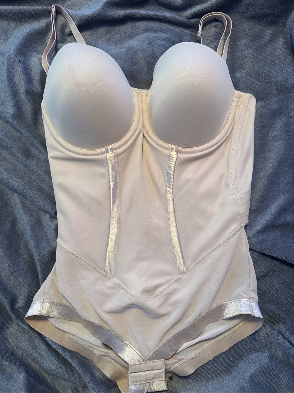 Maidenform Light Cream Shaping Bodysuit with Built-In Cups
